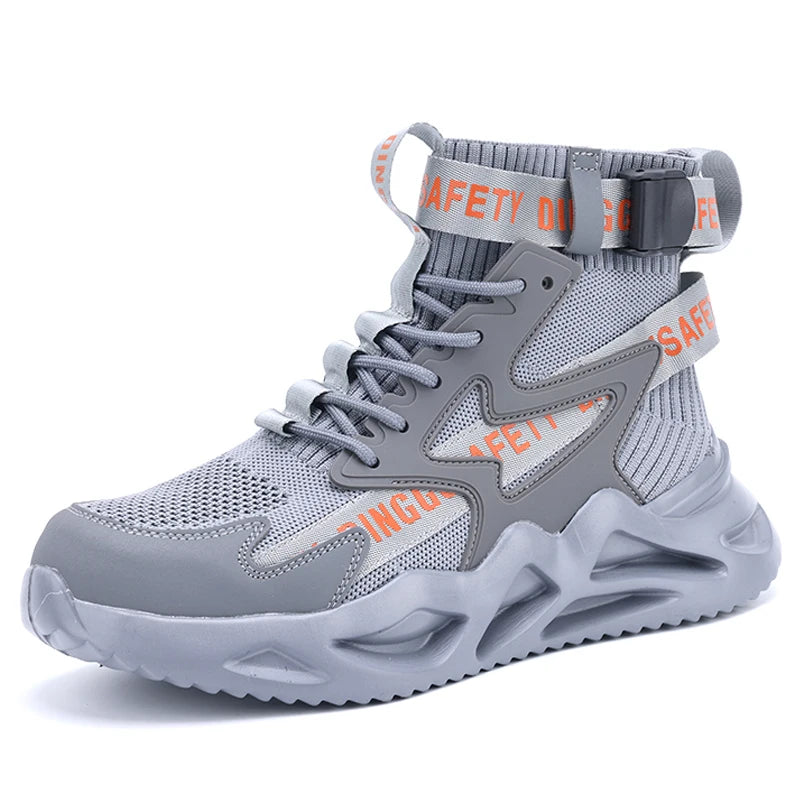 Work Safety Boots Men Indestructible Steel Toe Cap Safety Shoes Breathable Work Sneakers Protective Work Shoes Footwear...