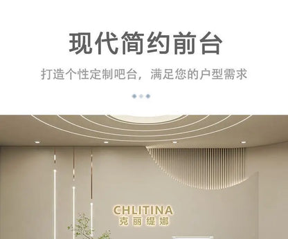 Welcome Service Reception Desks Sales Office White Front Reception Desk Cash Register Salon Recepciones Para Negocio Furniture - Kimlud