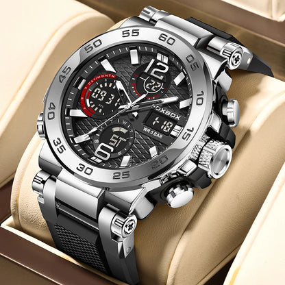 LIGE Men Digital Watch  Military Sports Swimming Watches Fashion Waterproof Dual  display  Wristwatch Mens Relogios Masculino