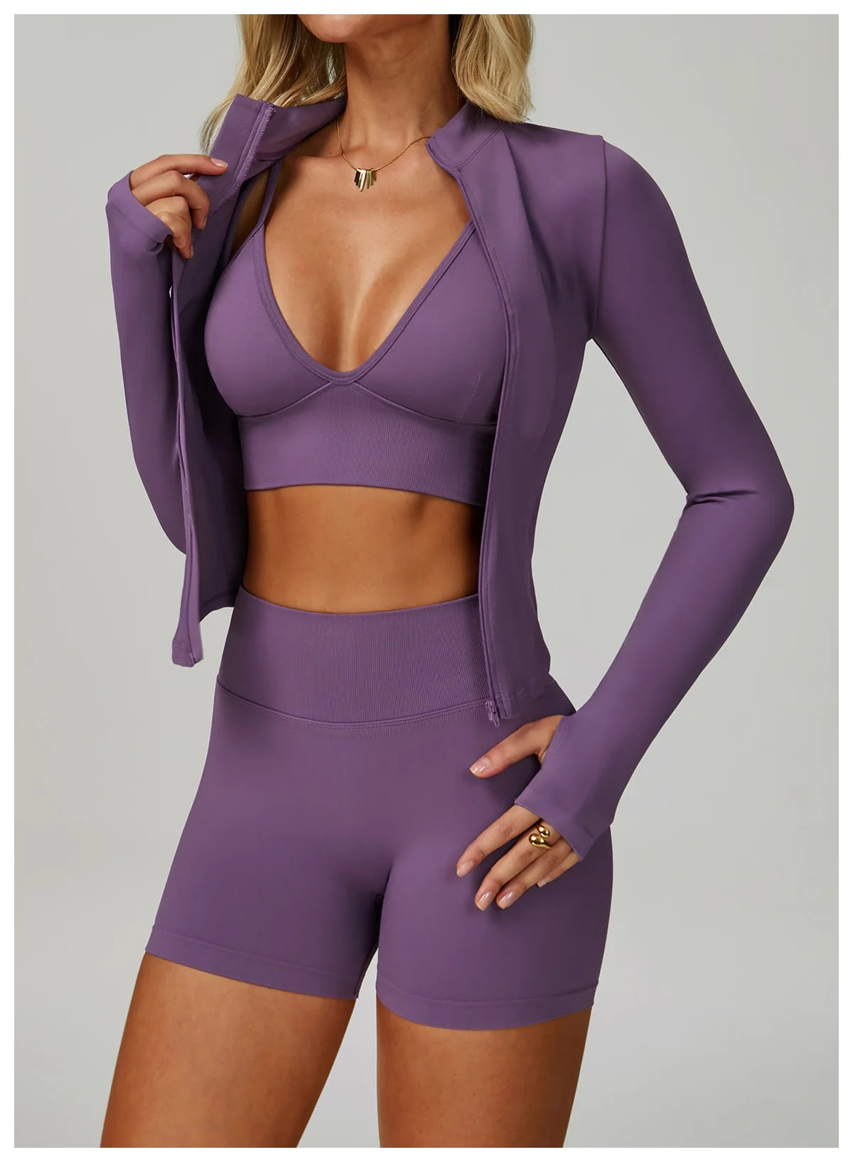 2/3PCS Seamless Sport Yoga Set Women's Breathable High Waist Fitness Sportwear Women Sports underwear Set Gym Workout Clothes - Kimlud