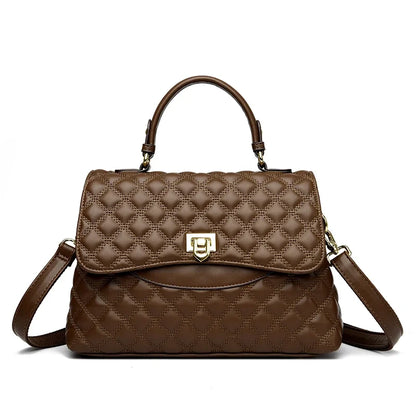 New Women's Soft Leather Shoulder Bags Multi-Layer Pockets Messenger Crossbody Bags Luxury Designer Female Handbags and...