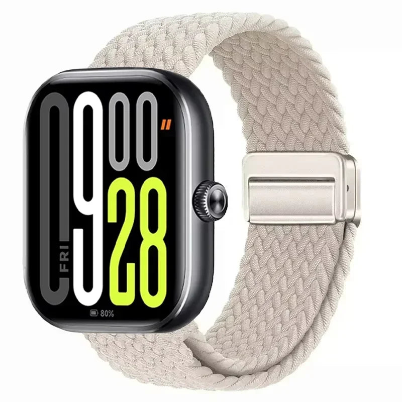 Magnetic Braided Nylon Loop Band for Xiaomi Redmi Watch 6 5 4 Strap Adjustable Sport Replacement Correa Bracelet Mi Band...