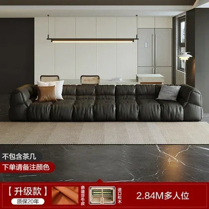 Puff Leather Sofa Bedrooms Comfortable Reclining Luxury Designer Lazy Sofa Modern Minimalist Sofy Do Salonu Home...
