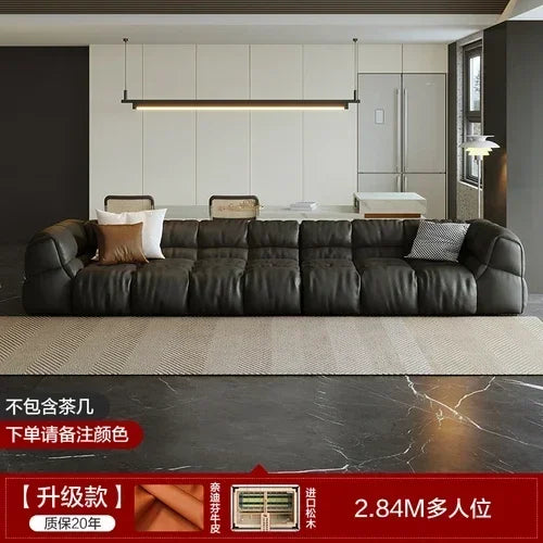 Puff Leather Sofa Bedrooms Comfortable Reclining Luxury Designer Lazy Sofa Modern Minimalist Sofy Do Salonu Home...