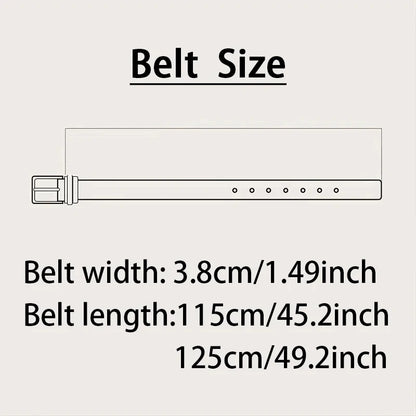 Genuine Leather For Men's High Quality Buckle Jeans Cowskin Casual Belts Business Cowboy Waistband Male Fashion Designer 2024New - Kimlud