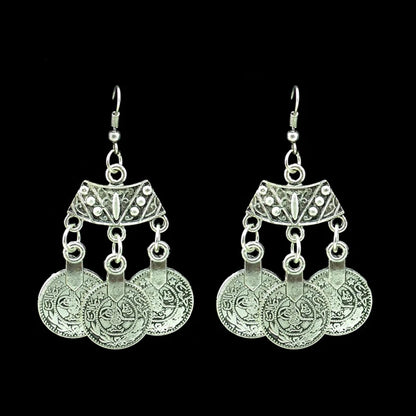 Afghan Turkey Coins Necklace Earrings for Women Vintage Boho Ethnic IndianTribal Bride Choker Statement Necklaces...