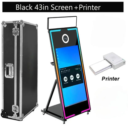 A must-have for large Christmas parties! The latest high-quality Magic Mirror Photo Booth, 65-43 inches, comes with a...