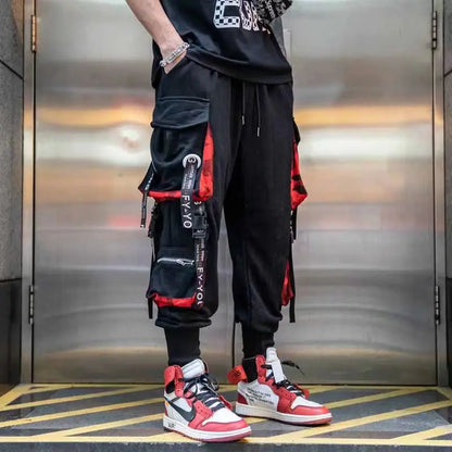 China-Chic functional style overalls for men in autumn and winter loose hip-hop fashion brand ins leggings halon pants cargo pan