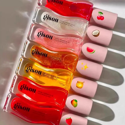 Gisou Moisturizing Watermelon Lip Balm Lip Oil Gloss Care of The Lips Benetitnt For Lips Plumping Exfoliating Plumping...