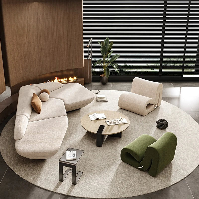 Aesthetics Curved Luxury Sofa Leisure Reception Corner Cute Sofa Office Negotiation Designer Art Muebles Entrance Hall...