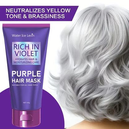 Purple Repair Hair Mask Keratin Deep Nourishing Dry Frizzy Damaged Treatment Collagen Magical 5 Second Soft Shiny Care |...