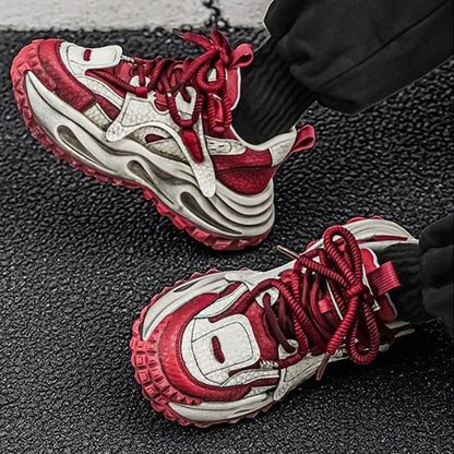 2026 Casual Men's Platform Sneakers Fashion Thick-soled Man's Shoes Designer High-end Cushioning Jogging Shoes Zapatillas Hombre
