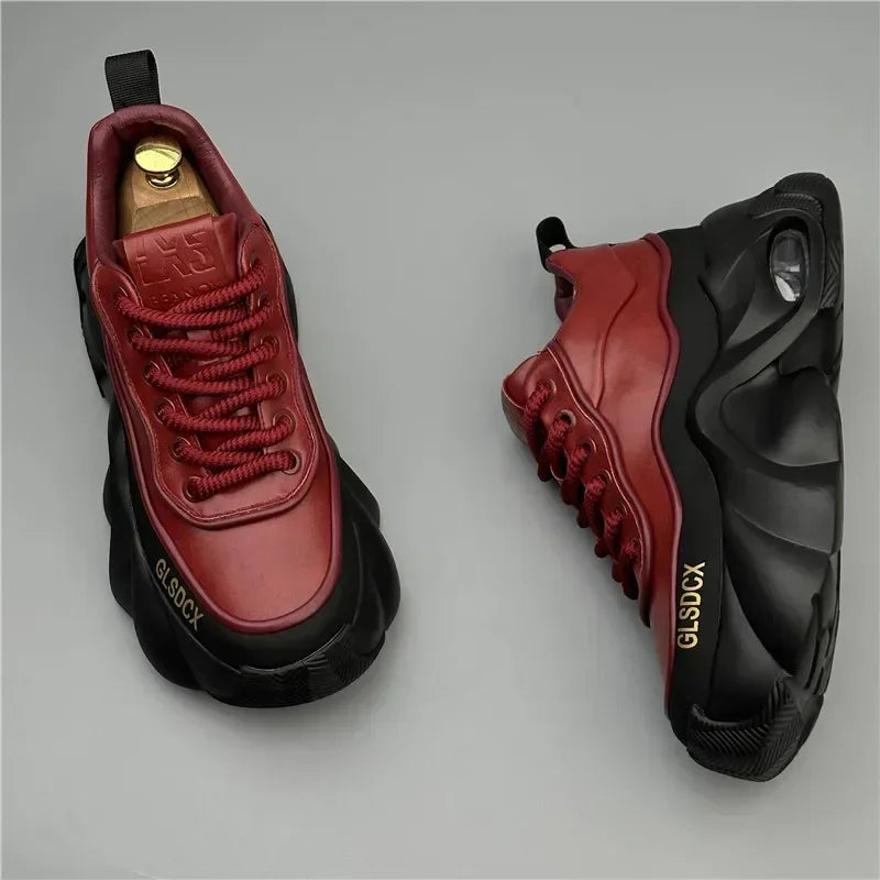 Designer Style Men Shoes Autumn Winter Comfortable Men's Thick Platform Sneakers Fashion Casual Shoes Sports Trainers Tenis - Kimlud