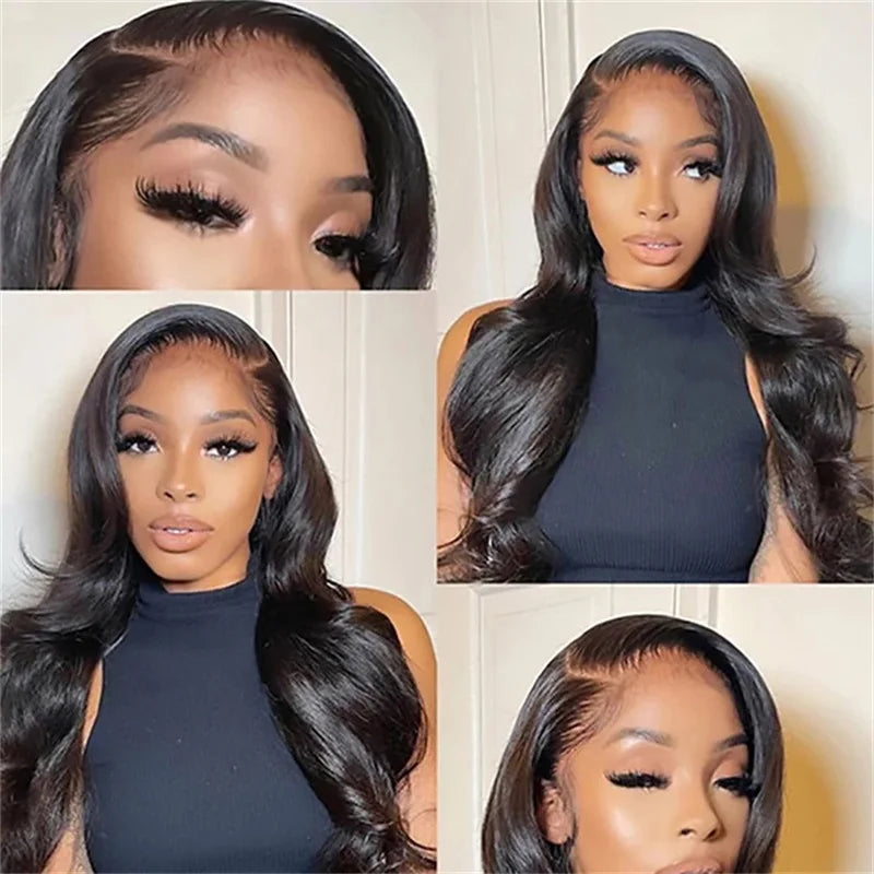 Raw Brazilian Body Wave Human Hair Bundles With Closure Remy Hair Weave Unprocessed Virgin Hair 3/4 Bundles WIth Closure...