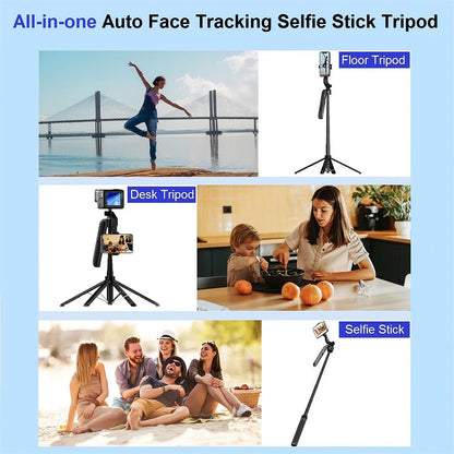 MEUYAG Selfie Stick Gimbal Stabilizer For Smartphone With Bluetooth Remote Intelligent Follow-Up Anti Shake Pan Tilt Tripod