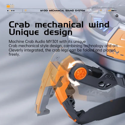 2500mAh Large Capacity Battery Wireless Bluetooth RGB Speaker High-Quality Sound Mechanical Style Cartoon Design Heavy Bass