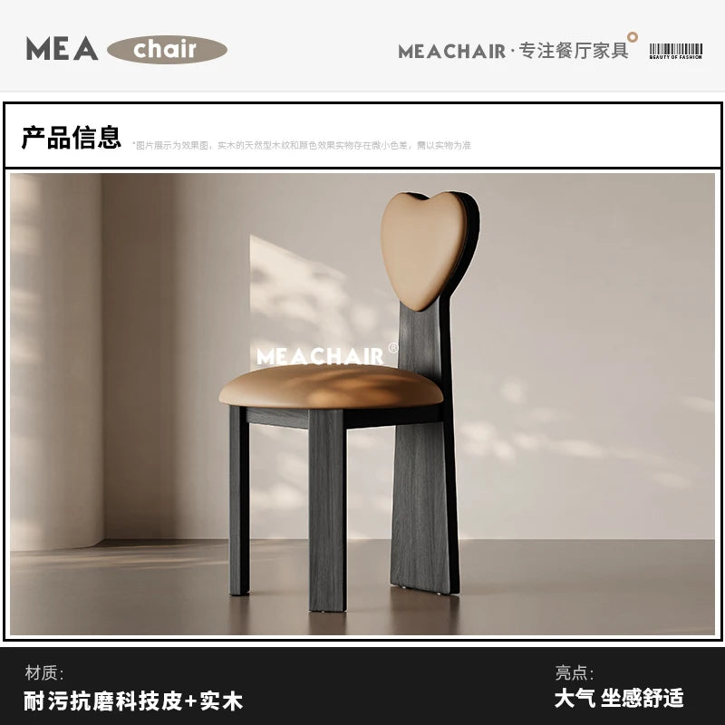 Italian Solid Wood Chair Dining French Home Makeup Chinese Antique Back Chair Single Hotel Dining Silla Comedor Furniture