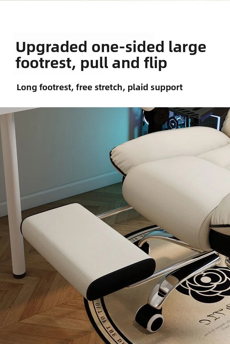 Lift Backrest Computer Chair Comfortable Sedentary Desk Sofa Chair for Boys Gaming Home Office Living Room Bedroom