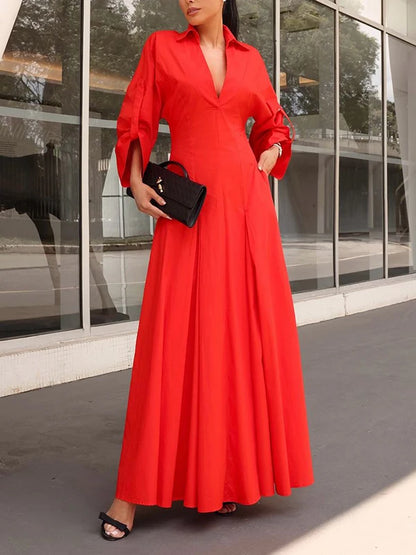 Modigirl Woman Prom Elegant Maxi Dresses 2025 Spring Summer A-Line Women Evening Birthday Wedding Shirts Long Dress