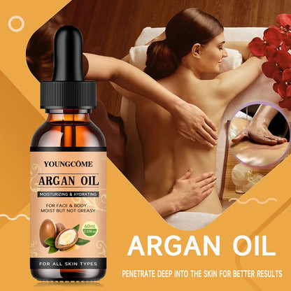 Moroccan Argan Oil Hair Serum Lightweight Hair Oil Mist For Split Ends, Frizzy Hair And Flyaways, Hair Oil Repair- Gloss Shine - Kimlud