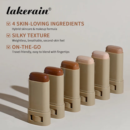 Magic Eraser Foundation Stick Serum Boosted Skin Tint Foundation Stick Smooth Plumper Hight Coverage Travel Bronze Foundation