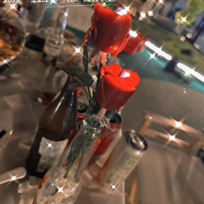 Rosette Scented Candles, Simulated Flower Home Wedding Party Decorations, Desktop Perfume Accessories, Holiday Birthday Gifts