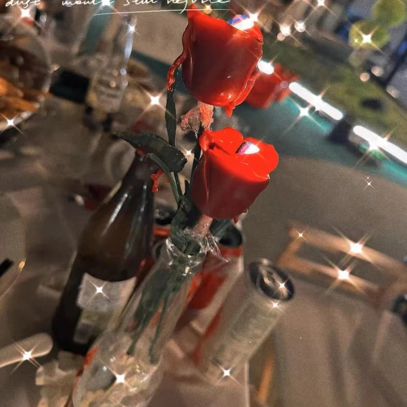 Rosette Scented Candles, Simulated Flower Home Wedding Party Decorations, Desktop Perfume Accessories, Holiday Birthday Gifts