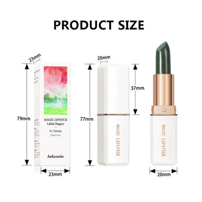 lakerain 6 Colors Magic Lipstick Temperature Color Changing Lip Stain Gloss Moisturizing And Long Lasting Waterproof Lip Balm