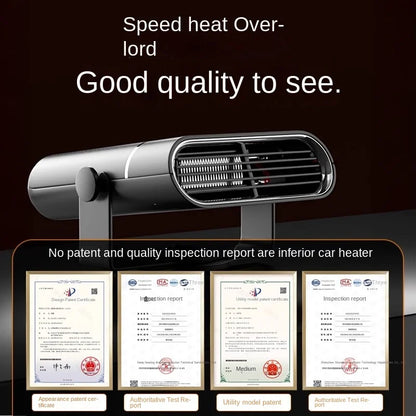 2 IN 1 Car Cooling & Heater Fan 12V 150W 24V 150W Auto Windshield Anti-Fog Electric Heating Dryer Defogging Demister Defroster