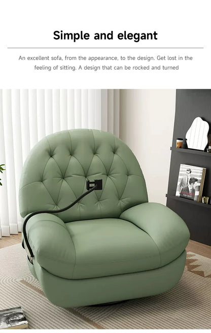 Modern Multifunction Electric Leather Recliner Sofa Recliner Sofa Living Room Furniture Single Sofa Chair Wholesale