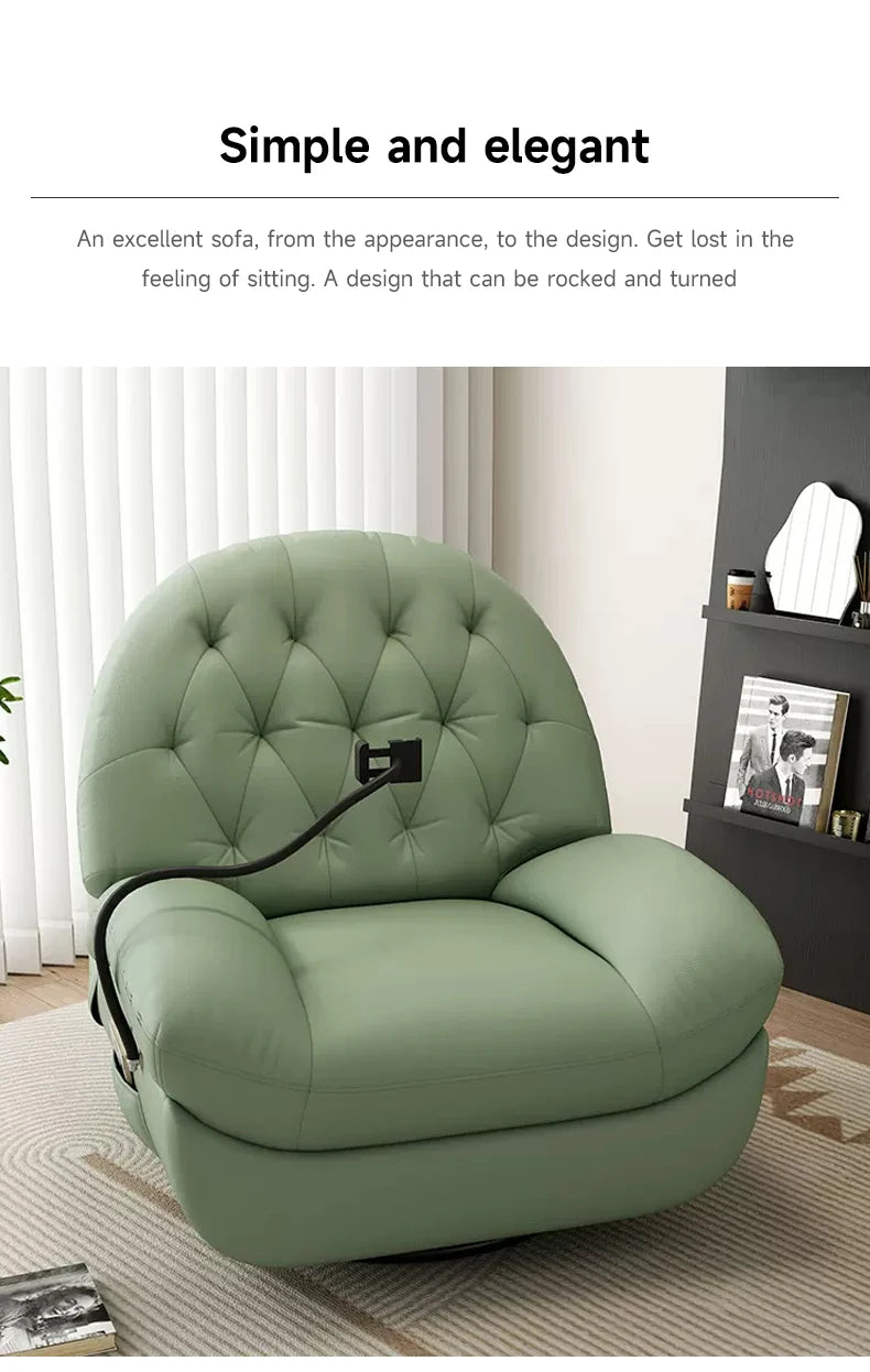 Modern Multifunction Electric Leather Recliner Sofa Recliner Sofa Living Room Furniture Single Sofa Chair Wholesale