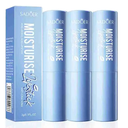 1/2/3pcs SADOER Hyaluronic Acid Lipstick Lips Skincare Nourishing Brightening Moisturizing Lip Balm Lips Skin Care Products