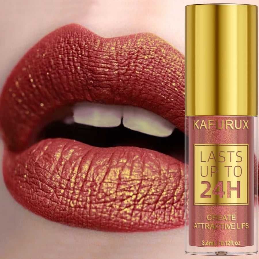 1PC Glitter Metallic 14 Colors Lip Glaze Shiny Long Lasting Lip Gloss Liquid Lipstick Korean Makeup Lip Oil Lip Tint...