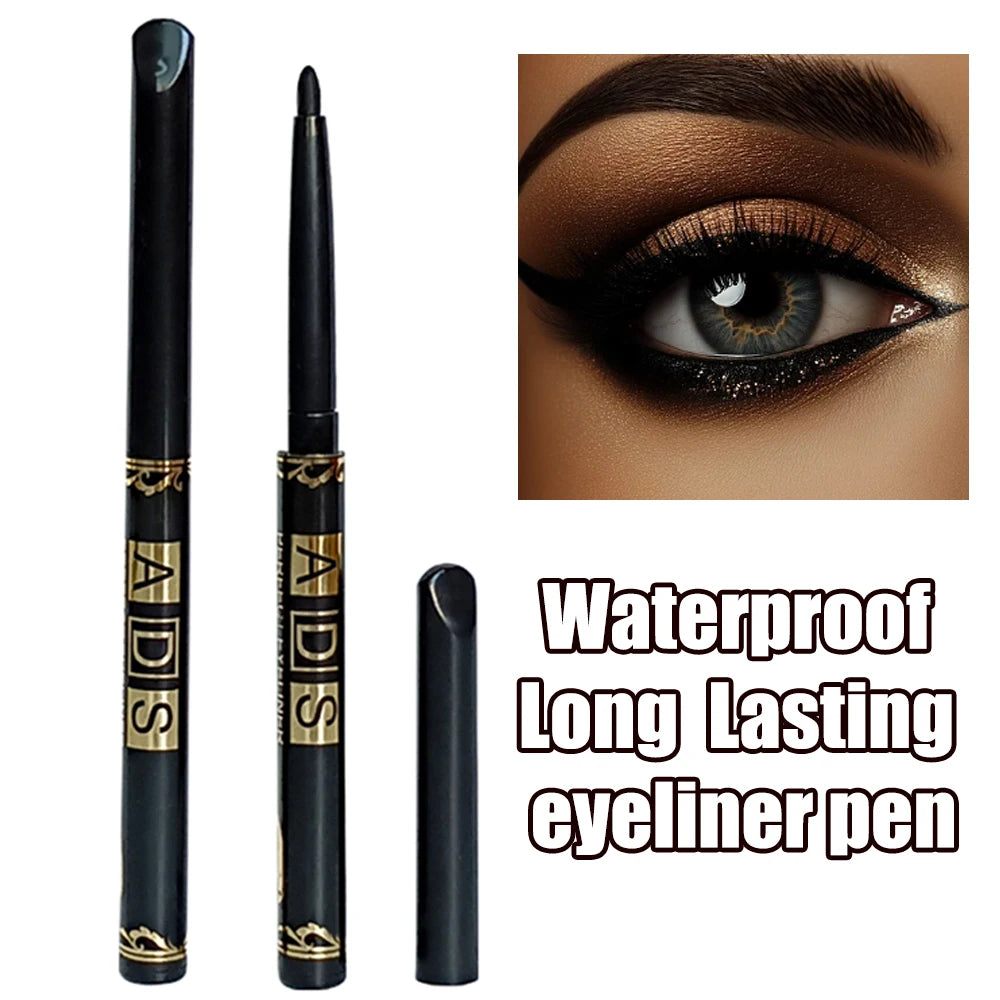 2Pcs Waterproof Black Brown Eyeliner Pencils-Smudge-Proof, Long-Lasting &Beginner-Friendly Smooth High Pigmented Punk...