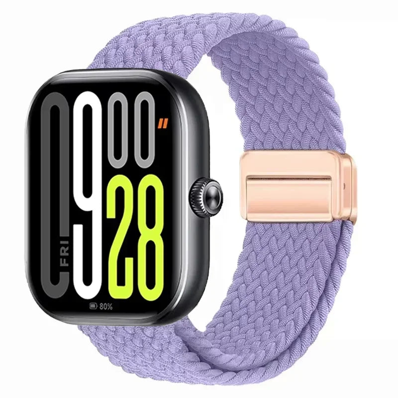 Magnetic Braided Nylon Loop Band for Xiaomi Redmi Watch 6 5 4 Strap Adjustable Sport Replacement Correa Bracelet Mi Band...