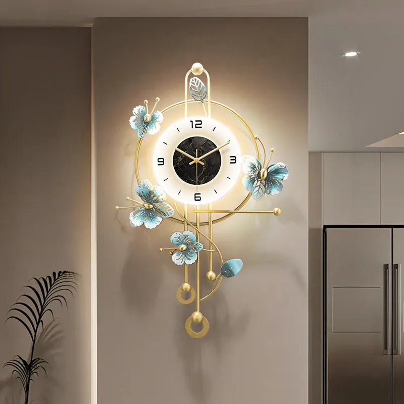 Interior Modern Wall Clocks Aesthetic Silent Fashion Creative Xenomorph Clock Wall Digital Living Room Reloj De Pared...