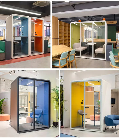 Multi-Functional Soundproof Booth Dual-Purpose Work And Rest Acoustic Pod Customized Internal Facilities For Open Office Public
