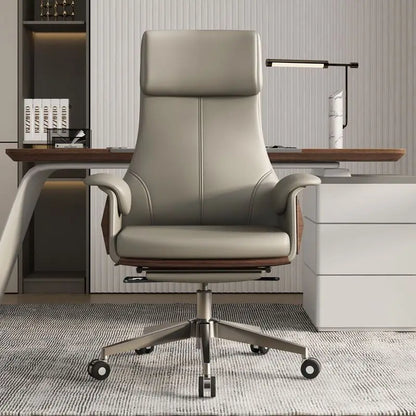 High end boss chair, genuine leather office chair, CEO computer, ergonomic, sedentary, swivel chair that can be reclined...