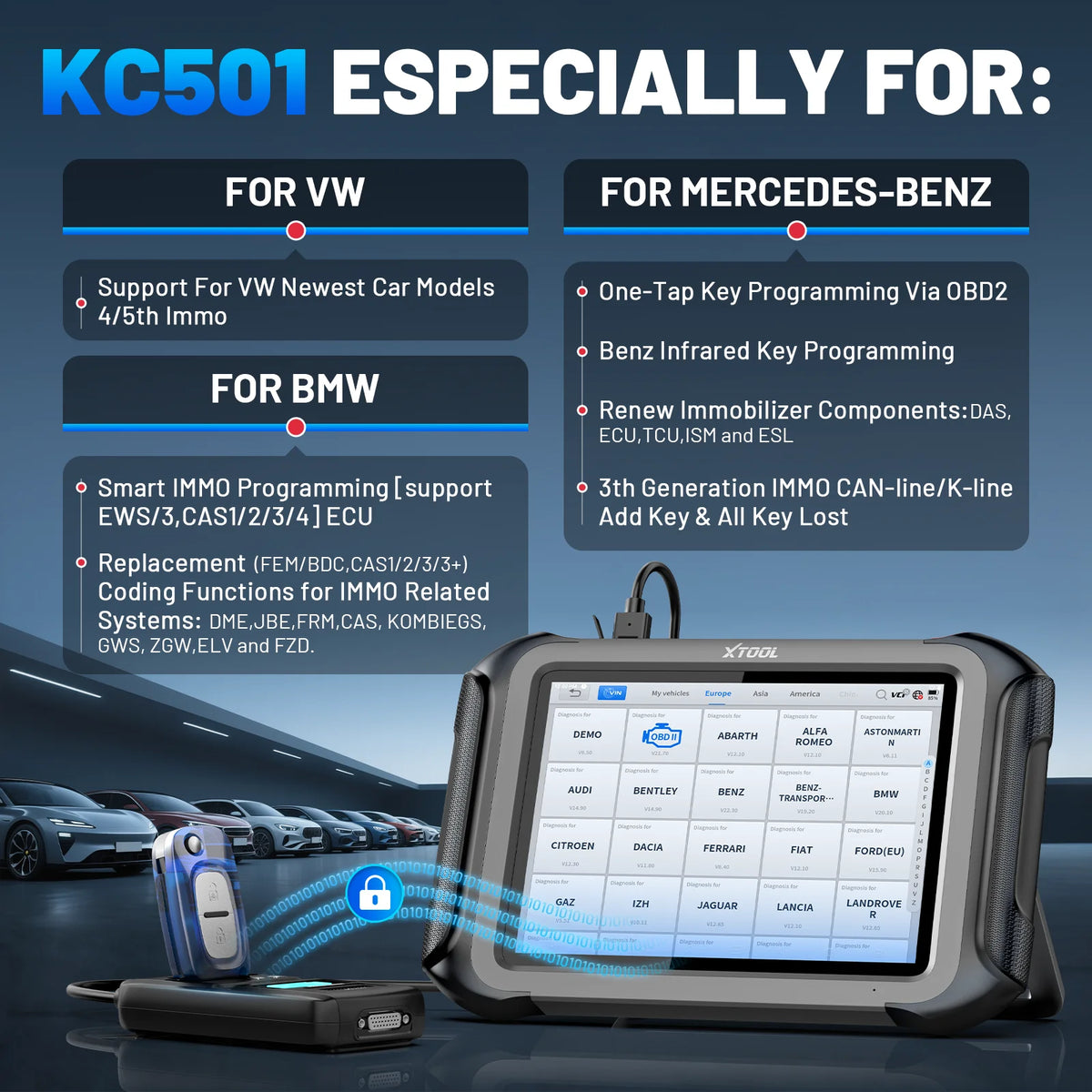 XTOOL X100 MAX Key Programming Tools Immobilizer Key Programmer Locksmiths Tool All Key Lost/Add Smart Key/Read PIN/Infrared Key - Kimlud
