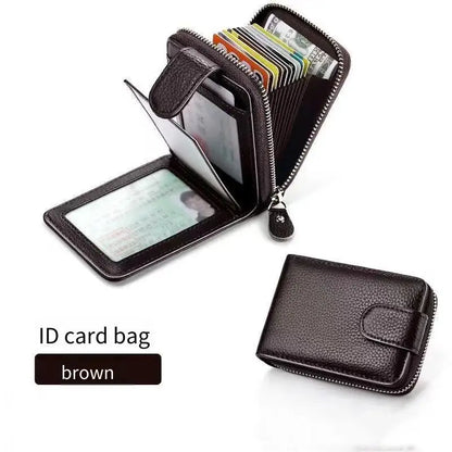 Multiple Slots for ID And Bank Cards High Capacity Men's Driver License Card Holder Anti-Magnetic Credit Card Wallet |...