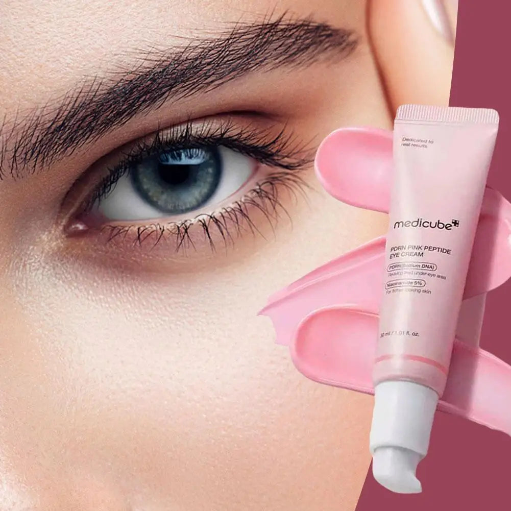 Pink Peptide Eye Cream Nano Retinol Brightening Firming 30ml Tightening Firming Fine Line Improve Dark Circles Eyes Puffy