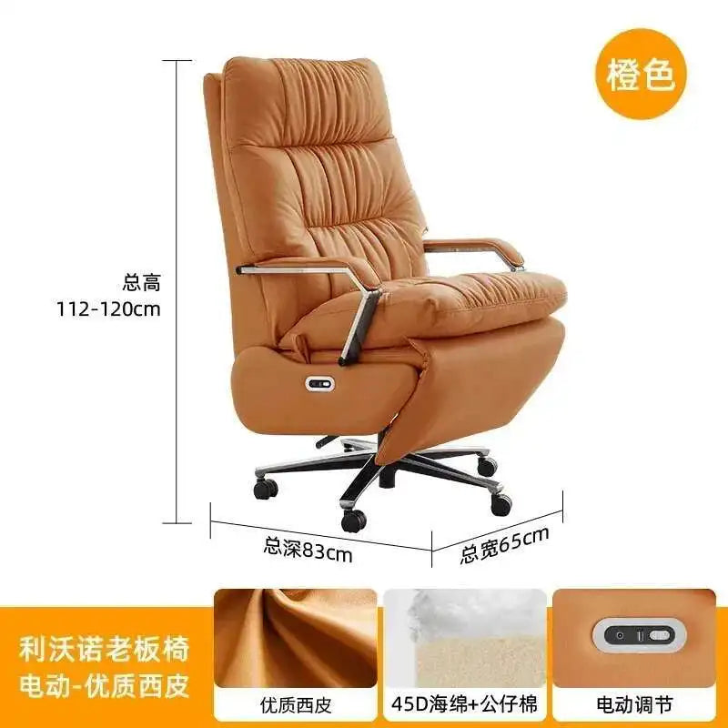 White Nordic Recliner Chair Ergonomic Bedroom Floor Modern Office Chair Working Conference Chaise De Bureau Office...