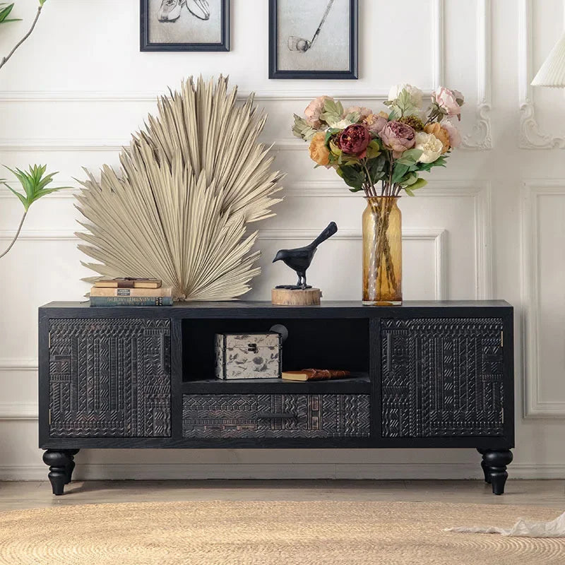 Open Buffet Solid Wood Sideboards Living Room Dresser Closets Luxury Display Cabinet Entrance Credenza Dining Room...