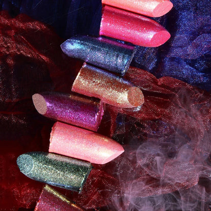 Metallic Pearlescent Pink Glitter Velvet Lipstick Waterproof Long Lasting Matte Shimmer Diamond Lipstick Women Makeup Cosmetics