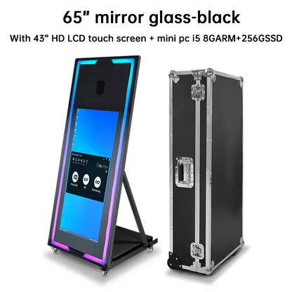 Newest Mirror Photo Booth With Printer And Camera Photobooth MacNewest Mirror Phhine Party Supplier Selfie Digital...