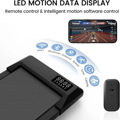 Superun 2-in-1 Home/Office 2.5 HP Walking Treadmill,mini Treadmills for Small Spaces with APP & Remote Control - Kimlud