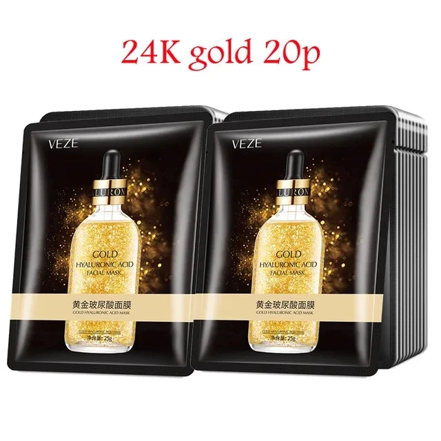 30Pcs Face Mask Sets Fresh Fruit Face Care Sheet Masks Hydrating Anti-aging Oil Control Acne Treatment Facial Mask Skin...