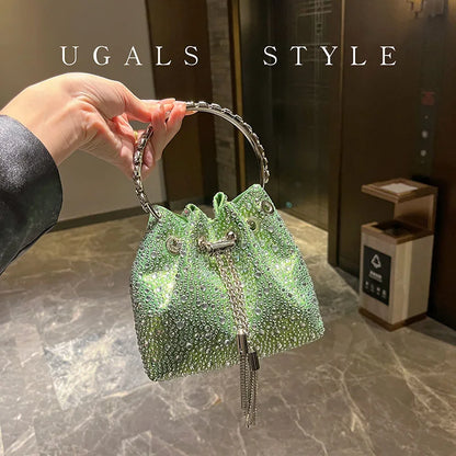 Rhinestone Bag Evening Clutch Bag Purses And Handbag Luxury Designer Shoulder Bag Shiny Crystal Clutch Purse Bucket Bag...