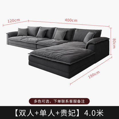 Sectional Lazy Living Room Sofas Pouf Armchair Puffs Cloud Living Room Sofas Corner Nordic Tumbonas Playa Balcony...
