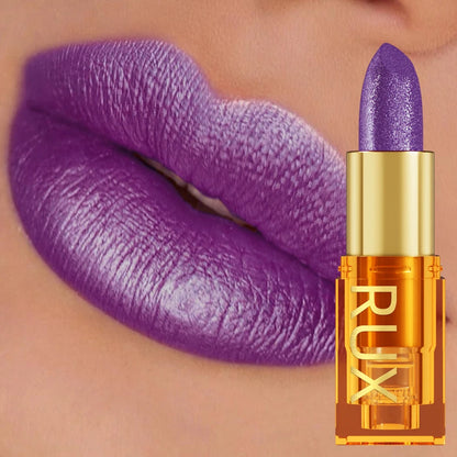 16 Colors 1PC Metallic Lipstick Long Lasting Glitter Pink Red Lip Glaze High Pigment Lip Tint Korean Makeup Shiny Lip Gloss